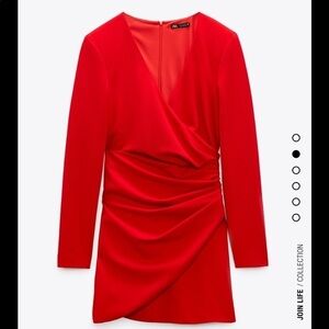 NWT Zara draped dress